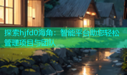 探索hjfd0海角：智能平台助您轻松管理项目与团队