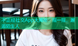 不正经社交App大揭秘：摇一摇，邂逅陌生人