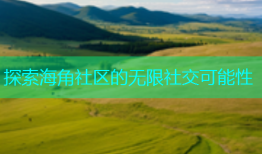 探索海角社区的无限社交可能性