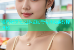 海角社区怎么删掉账号快速彻底教程揭秘